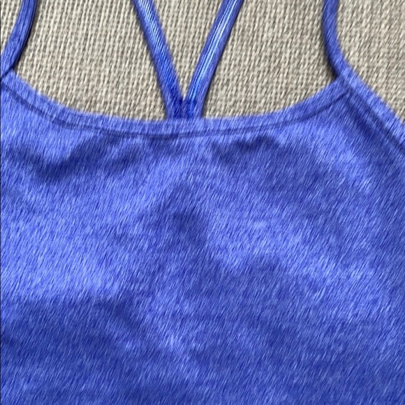 Lululemon Power Y Tank Heathered Pigment Blue 2 - Picture 8 of 14